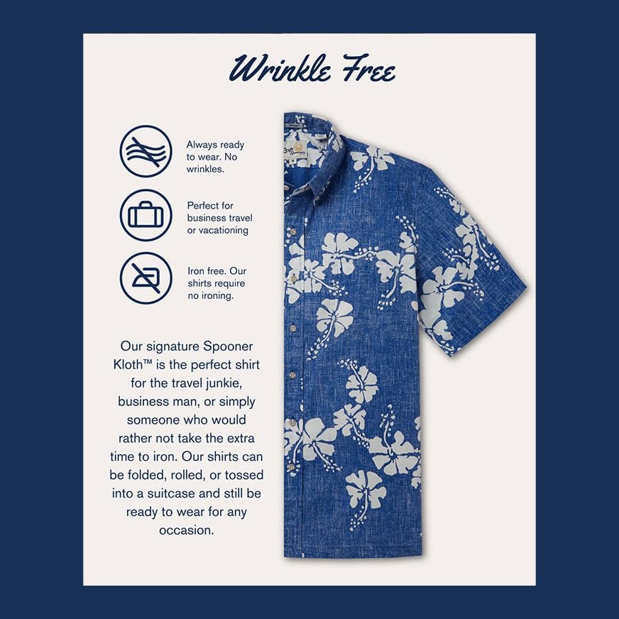 Reyn Spooner Men's Surfing Hawaiian Aloha Shirt - Tailored Fit Button Front - Image 7