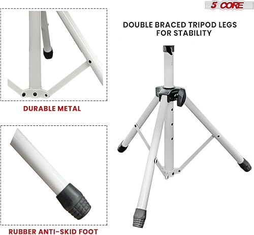 Miniatura 3 de 5 CORE Drum Throne Taburete de guitarra ajustable de altura ajustable, asiento grueso acolchado de espuma viscoelástica para DJ con pies
