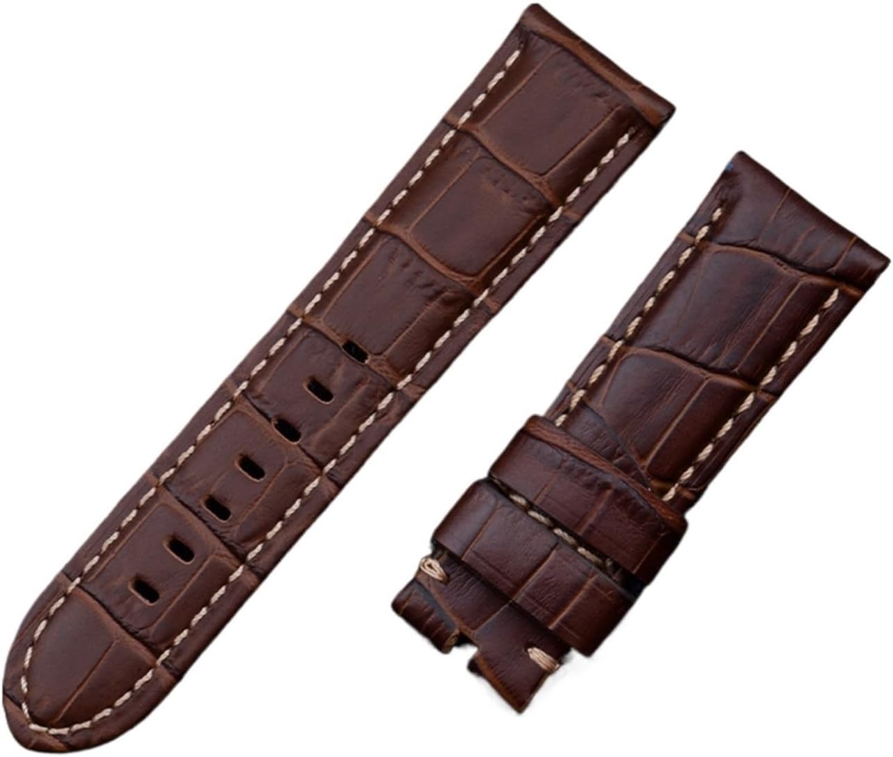 SDFFGHJ 22mm 24mm 26mm Italy Leather Watchband Compatible with Panerai Strap Watch Band with Tang Buckle PAM441/111/386 Accessories