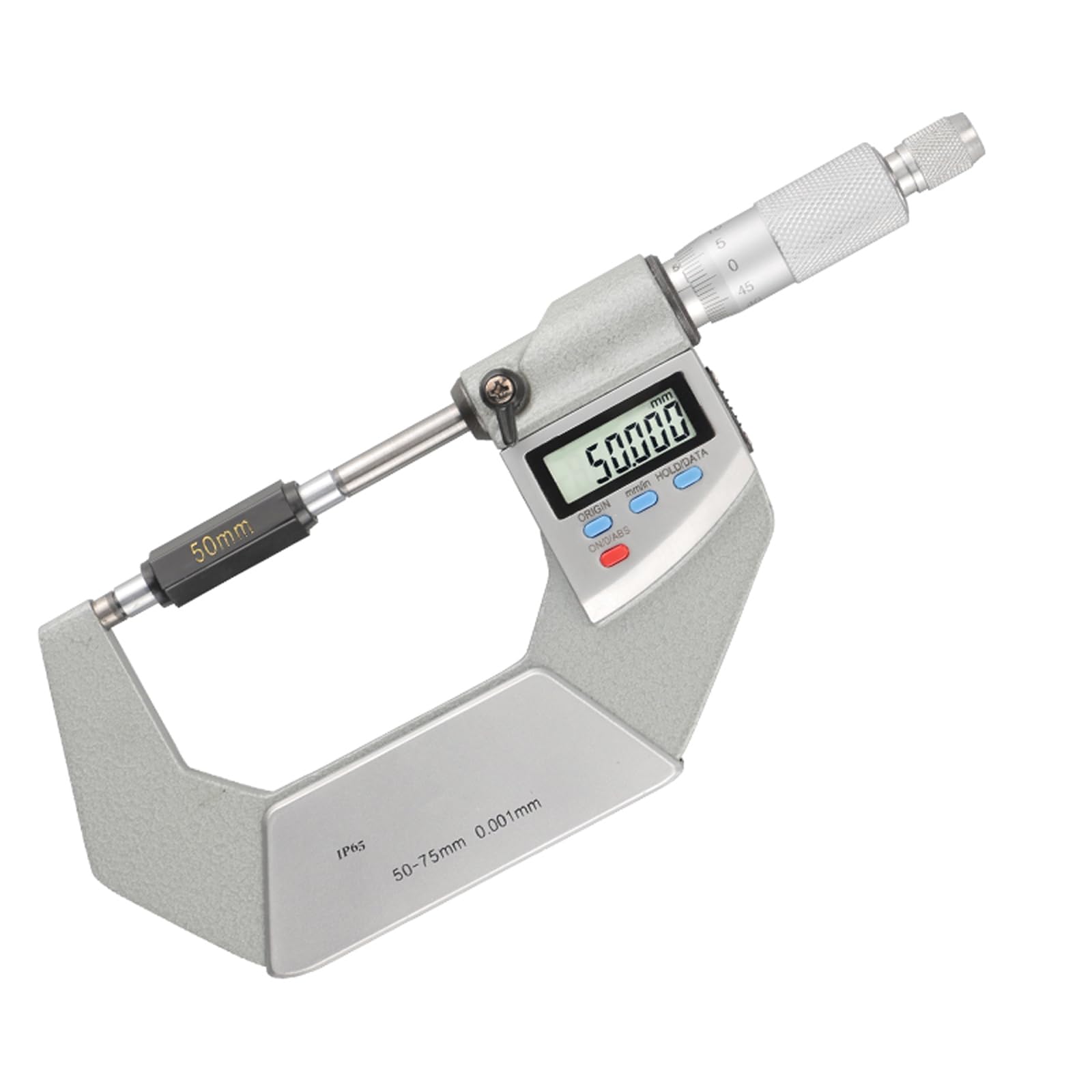 IP65 zestaw mikrometrów cyfrowych, 0-100 mm, elektroniczny zestaw śrub do mierzenia kabłąkowego ze stali nierdzewnej, wodoszczelny, do obróbki CNC i warsztatu, precyzyjny miernik do pomiaru