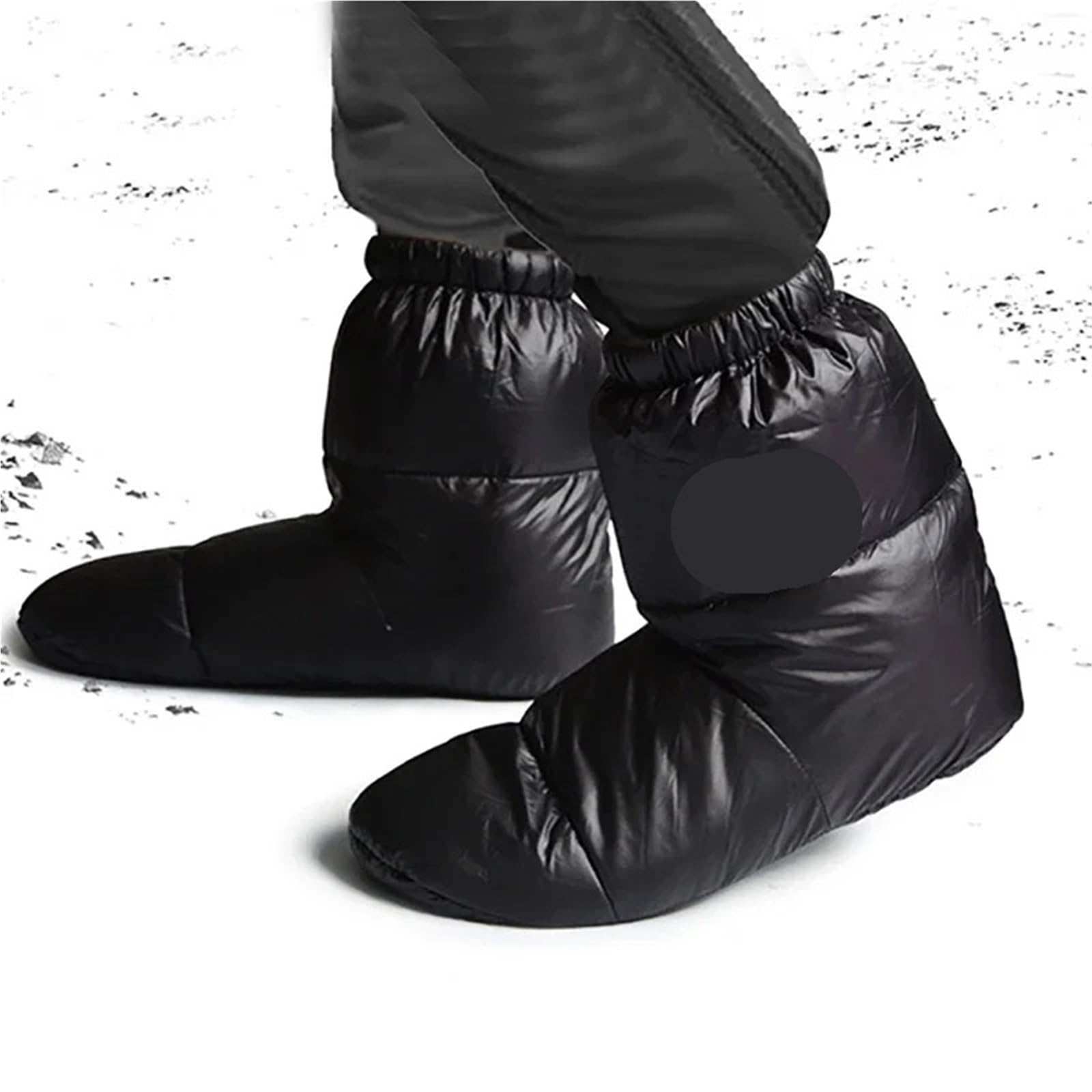 Daunenschuhe Abdeckung Winter Fuß Warme wasserdichte Schuhe Ultraleichte Winddichte Outdoor Wandern Camping Gänsedaunen Fußabdeckung Für Camping