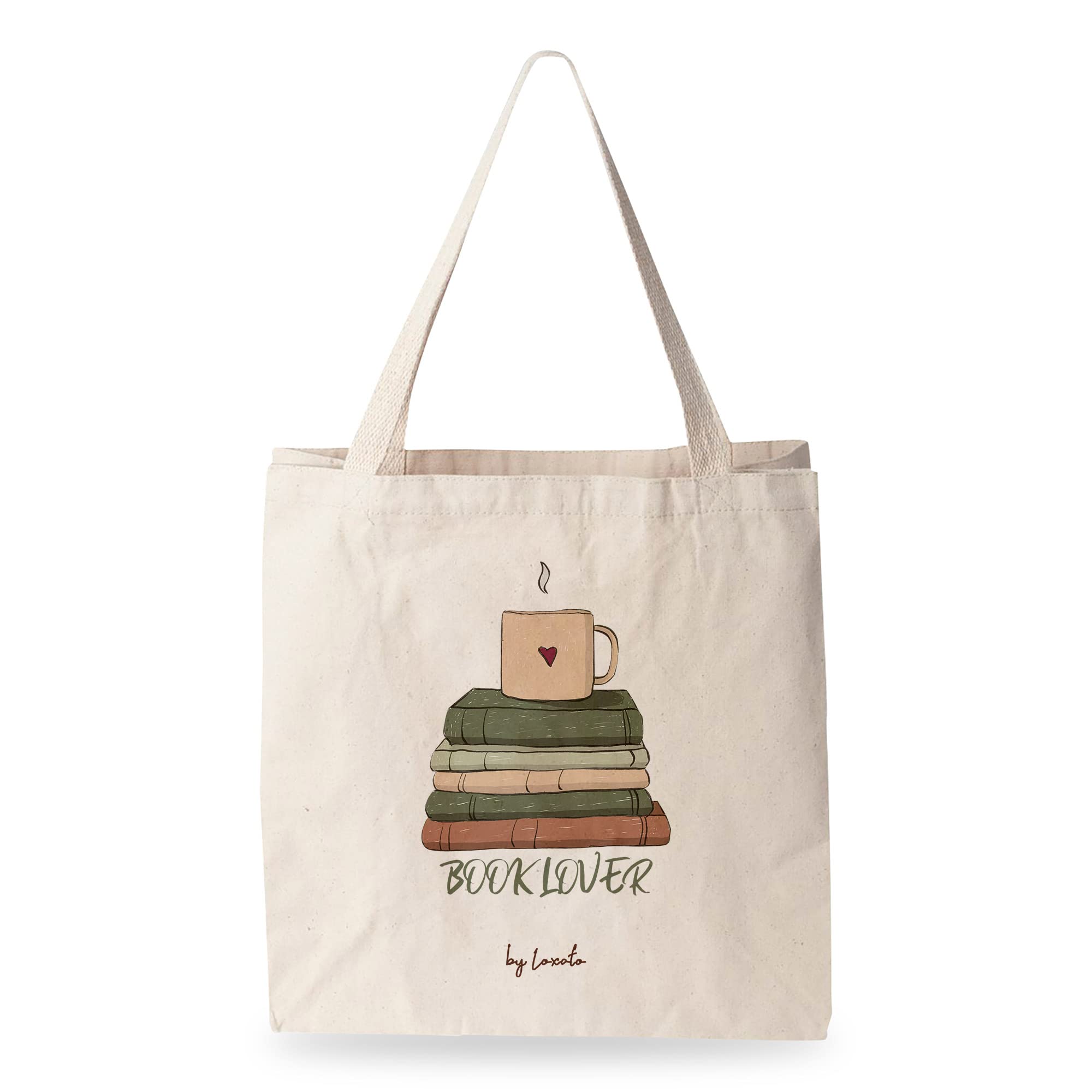 Bolsa Tela Tote Bag - Bolsos Bandolera Mujer - Bolsas de Algodón Natural 100% Reutilizables - Extra Ancho 8cm Asas Largas 70cm 220 gr/m2 - Bolsas de Tela Bonitas — view 7
