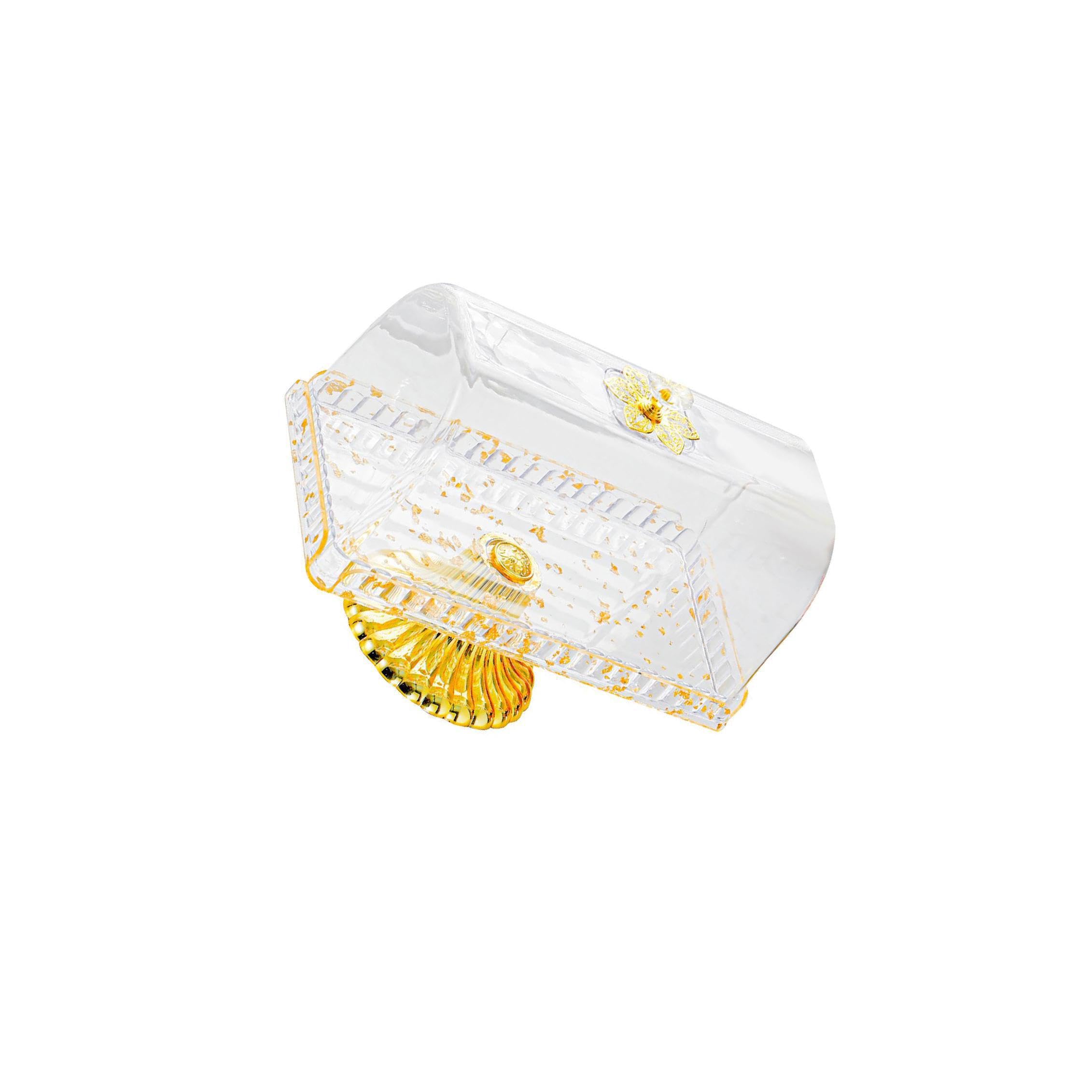 POXZSFX Stylish Cake Stand With Lid Hosting For Pastries And Snacks Food Serving Platter Cake Plate With Cover Is Good Choice For Displaying Desserts Dessert