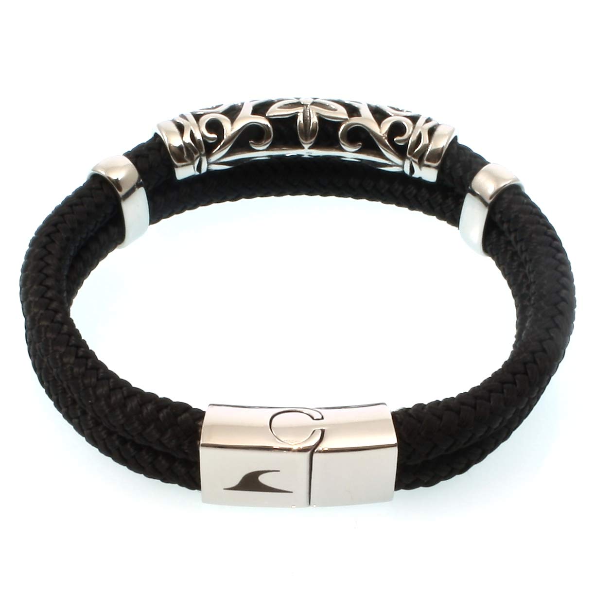 Segeltau-Armband XO ST Schwarz Männer Herren