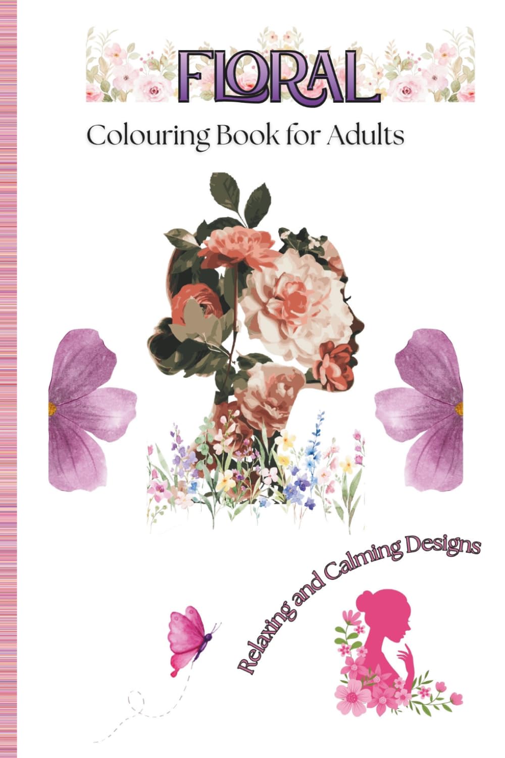 Floral Colouring Book for Adults