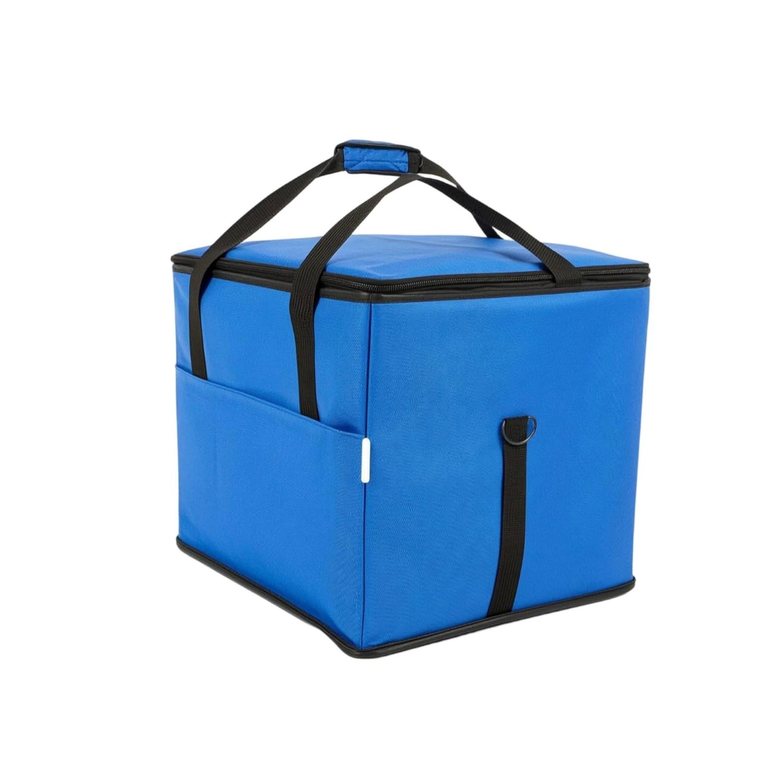 predolo Sac Isotherme avec Fermeture Éclair Robuste Glacière Souple Réutilisable Glacière Portable pour Livreurs, Pique-Nique, Bleu, 35 litres
