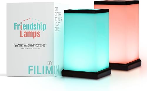 Friendship Lamp Modern Design - Handmade in USA Wi-Fi Touch Lamp LED Light for Long-Distance, Connection, Relationship, Friendship, Gift, Over 200 disponible en Yaxa Colombia