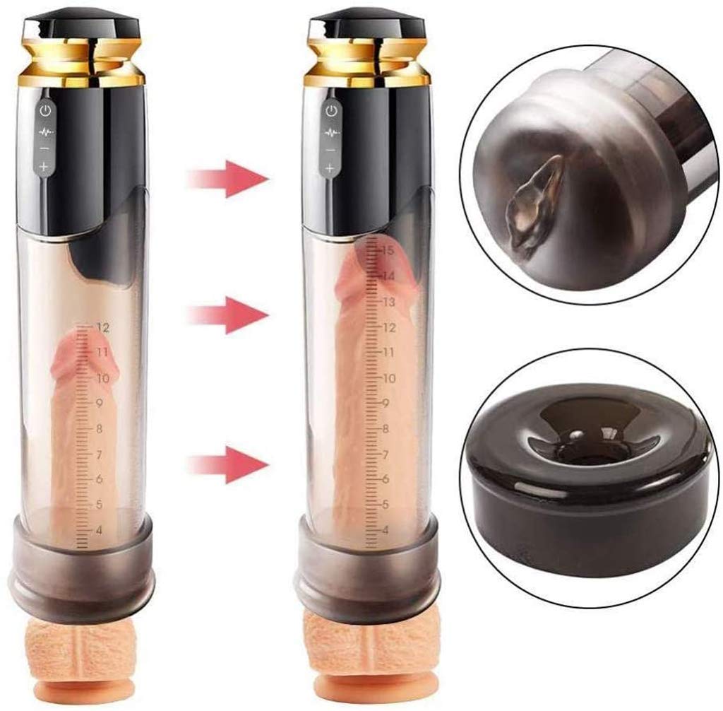 Sexy Penis-Übungsgerät, Zyledw Saugen Einziehbare Elektrische Tasse Masturbator Blowjob-Maschine, Penis Vibrator Melkmaschine Peniswachstum, Männer Tasche Vagina Sexspielzeug