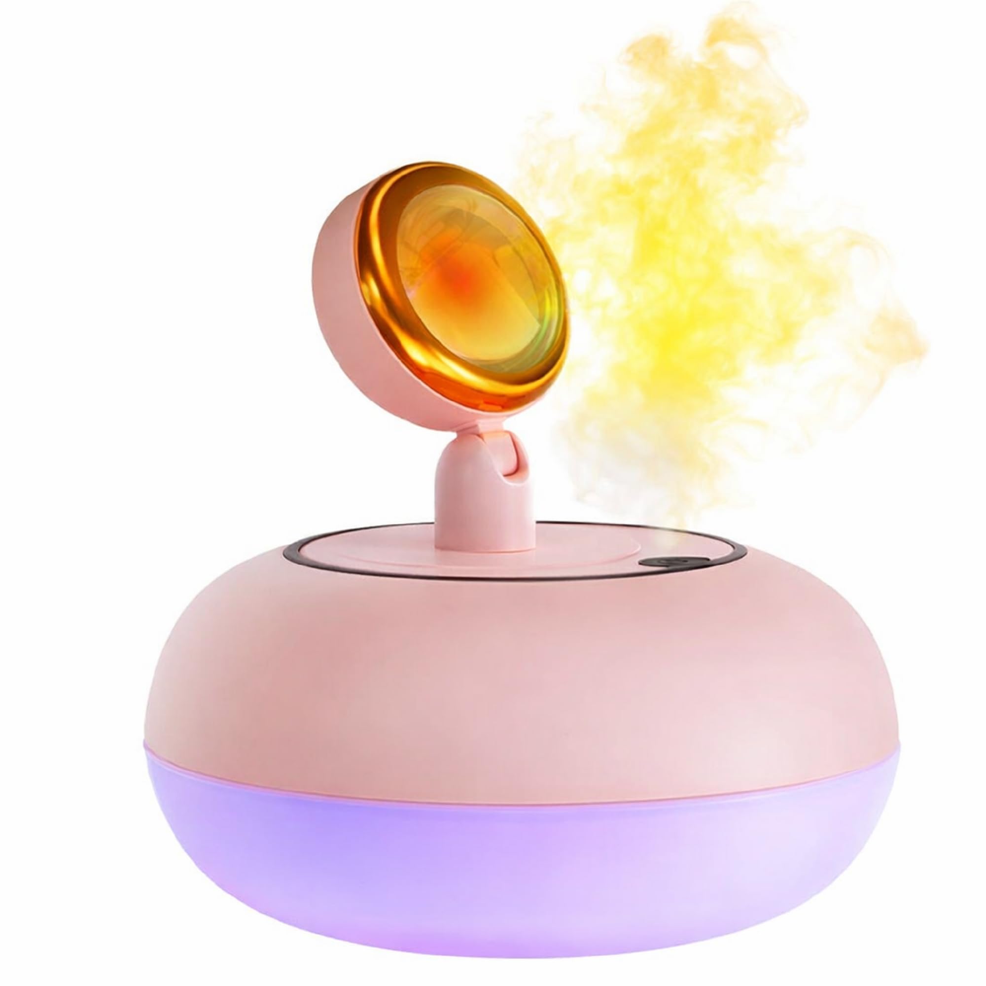 2 in 1 Humidifier with Aromatherapy 360 Degree Rotatable Sunset Projection Light and Color Base – Soft Mist Output – Tabletop Design-image-10