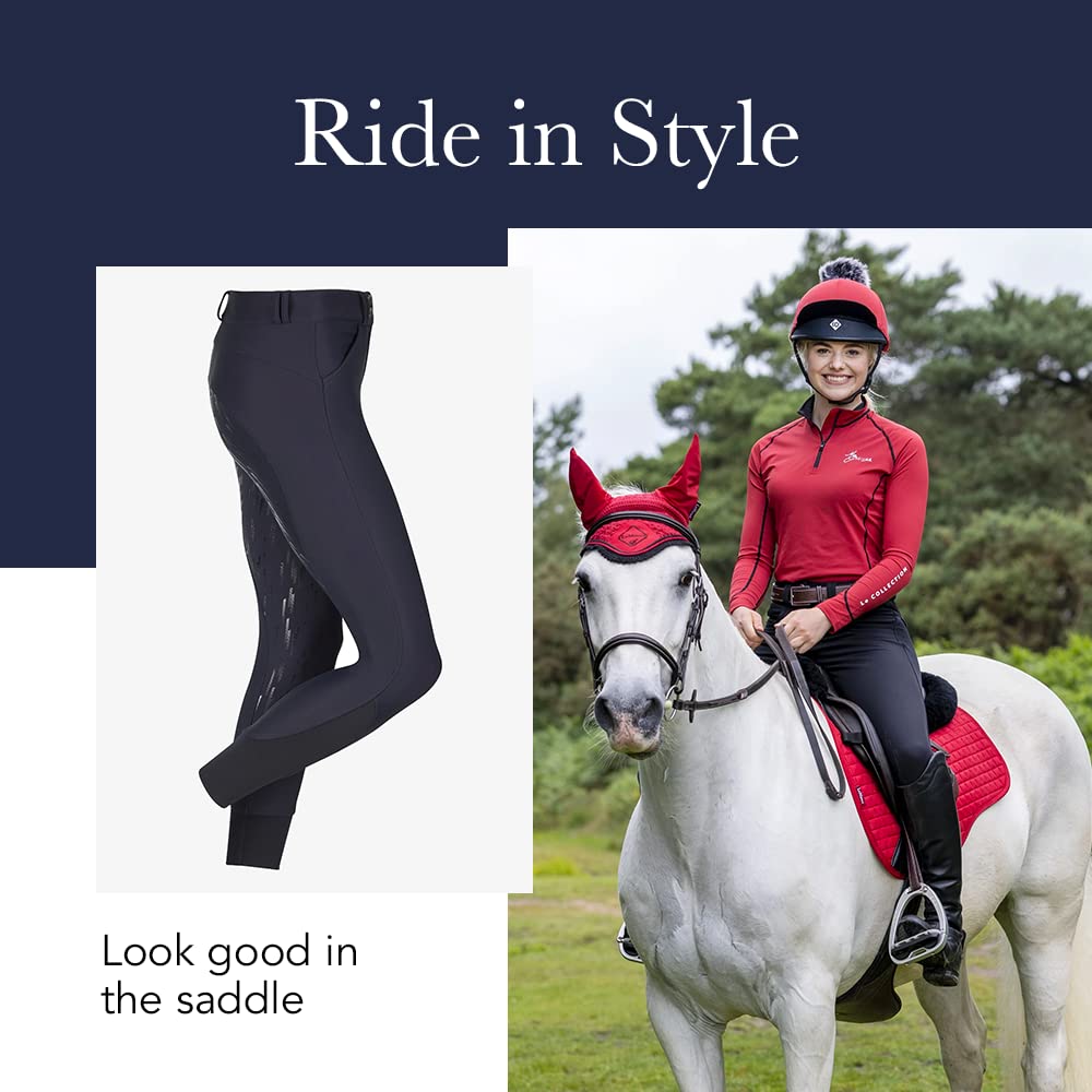 Black Horze Spirit English Leather Half Chaps (Junior Medium)