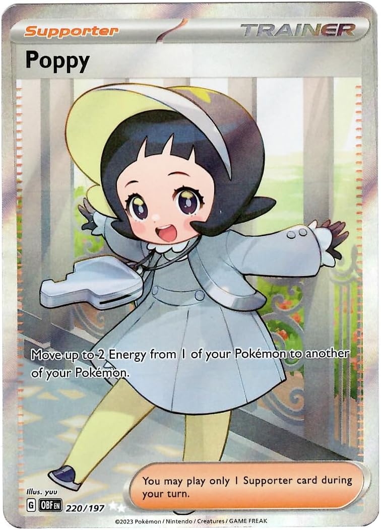 Pokemon - Poppy 220/197 - Obsidian Flames - Ultra Rare - Full Art