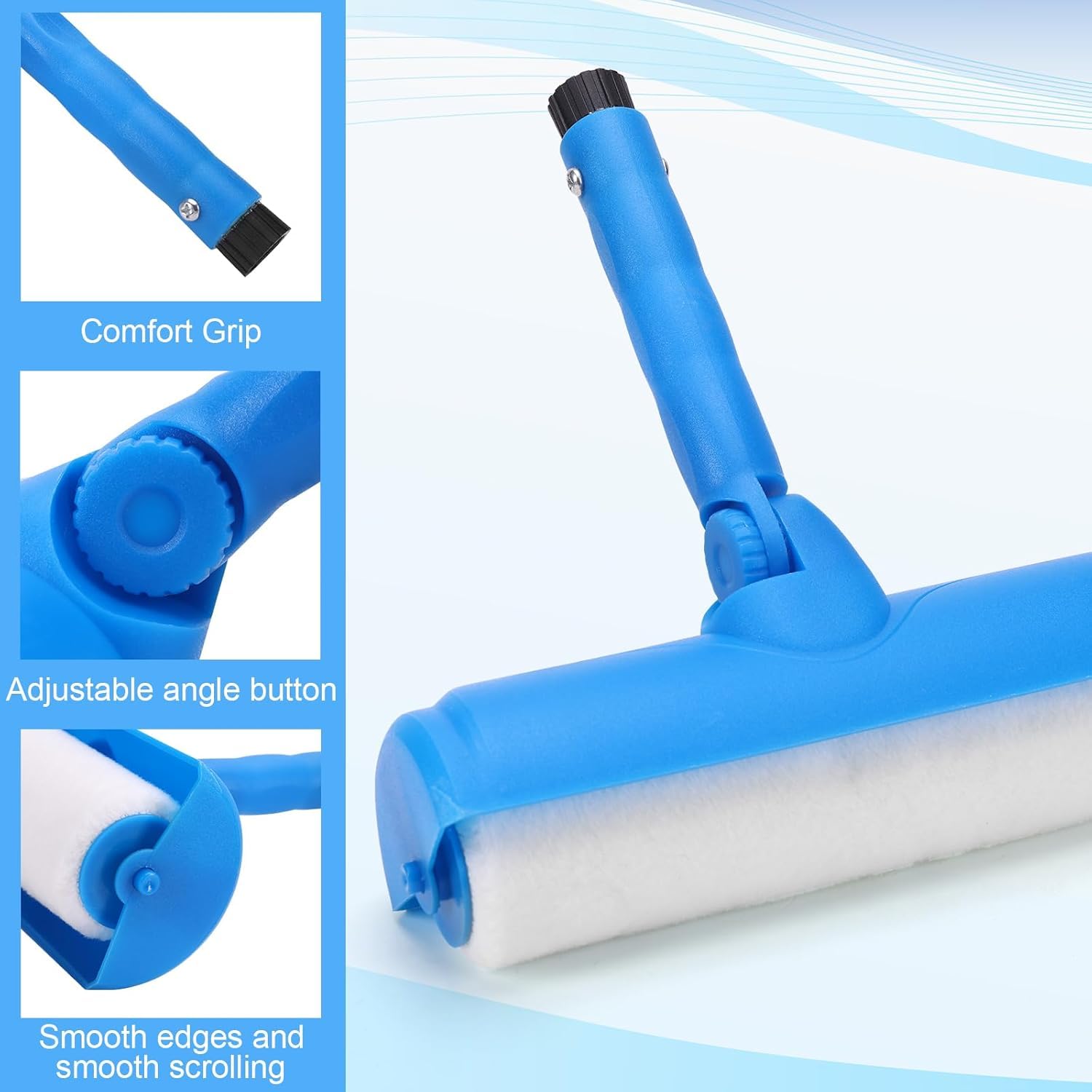 Ceiling Paint Roller Kit - No Drip & Extension Pole -3