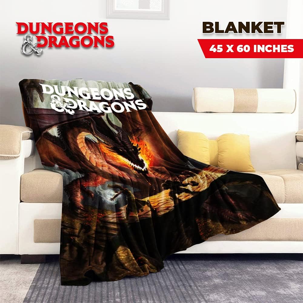 Stunned Mind Dungeons & Dragons 45 x 60 Inch Fleece Throw Blanket