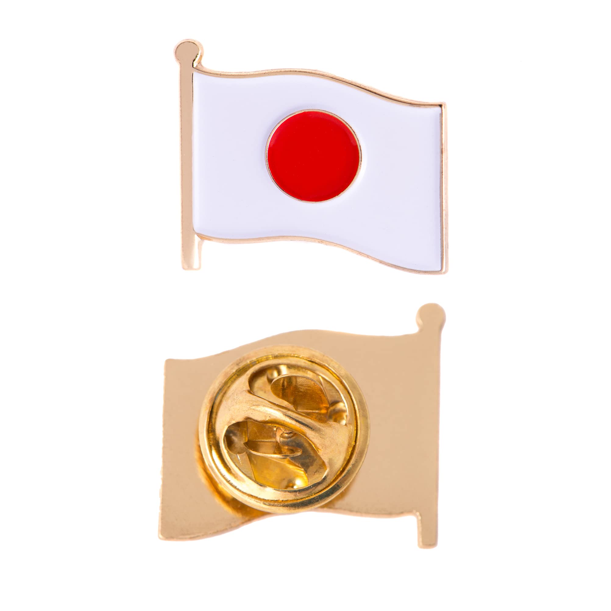 Desert Cactus Japan Country Metal Lapel Pin Enamel Finish (Waving Flag)