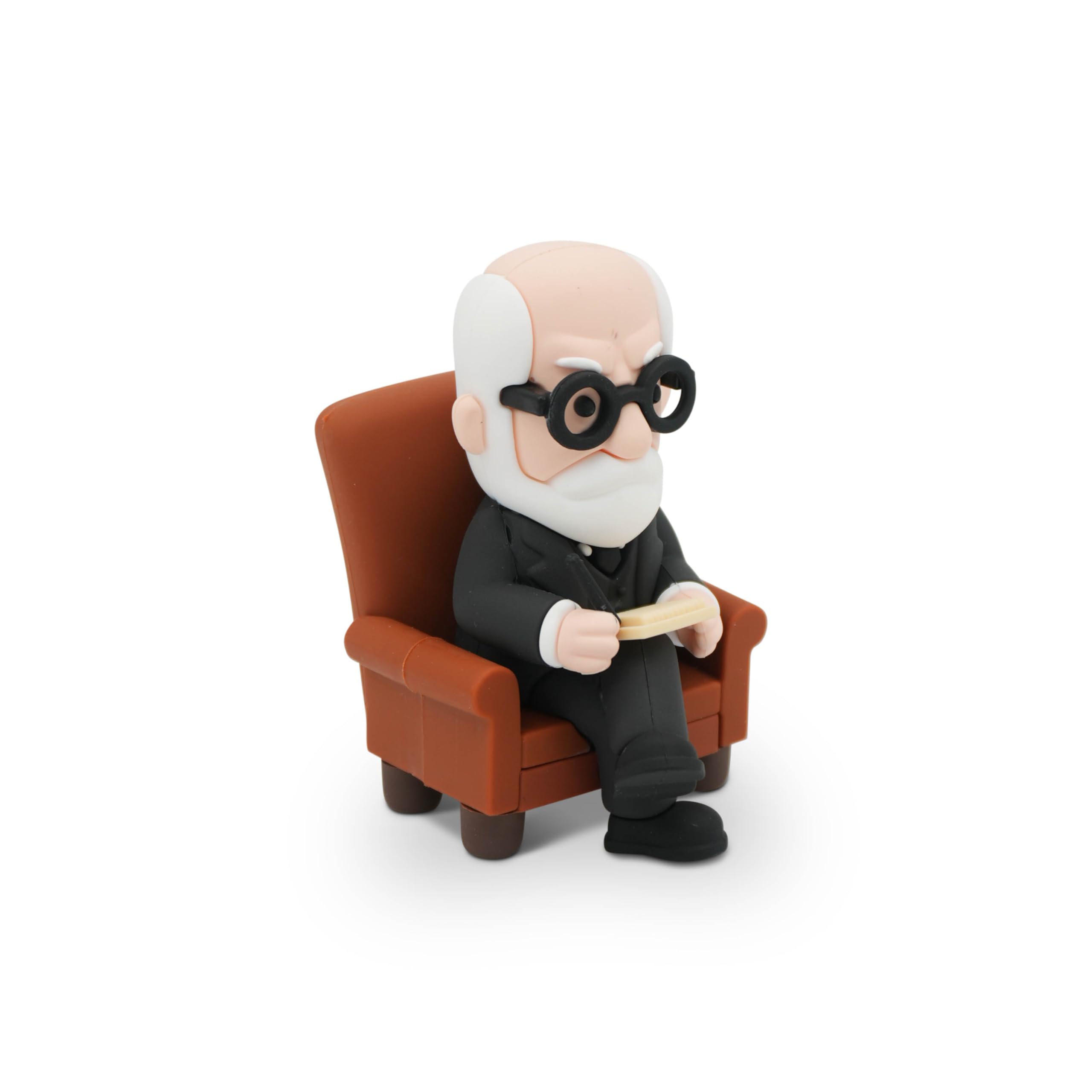 Desktop Therapist Collectible Figurine, Funny Therapy Desk Decor, Mini Psychoanalyst Statue, Office Gag Gift for Coworkers