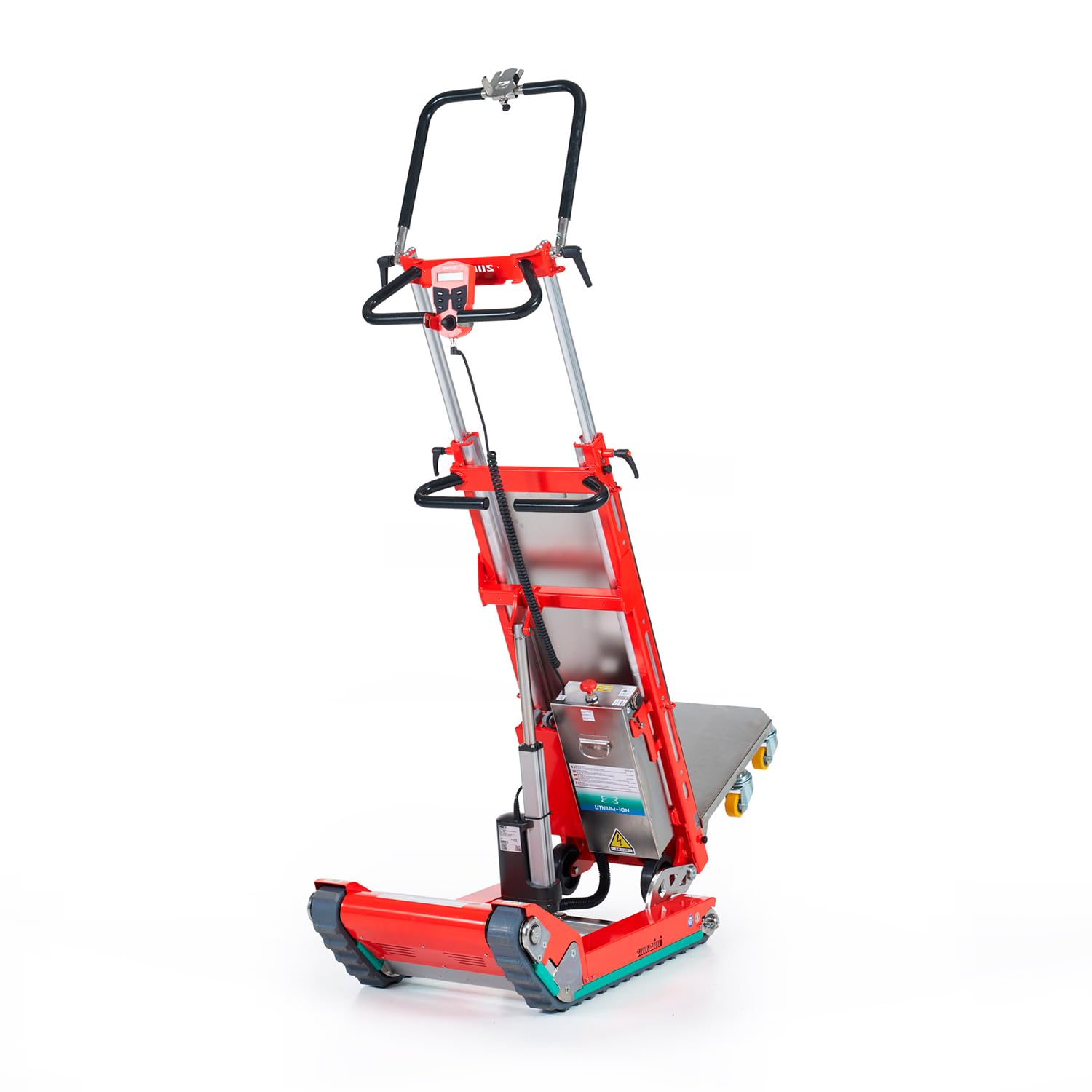Carretilla Sube escaleras eléctrica Skipper para carpintería batería AGM estándar Base con Ruedas giratorias 400 kg