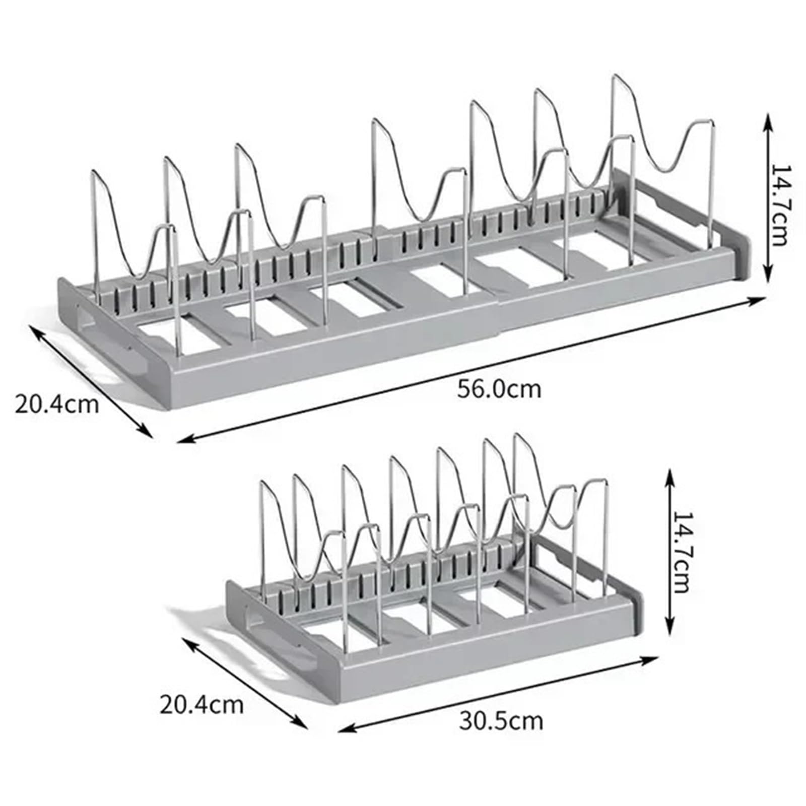 Organizador Tapas Ollas Organizador de sartenes expandible para Almacenar