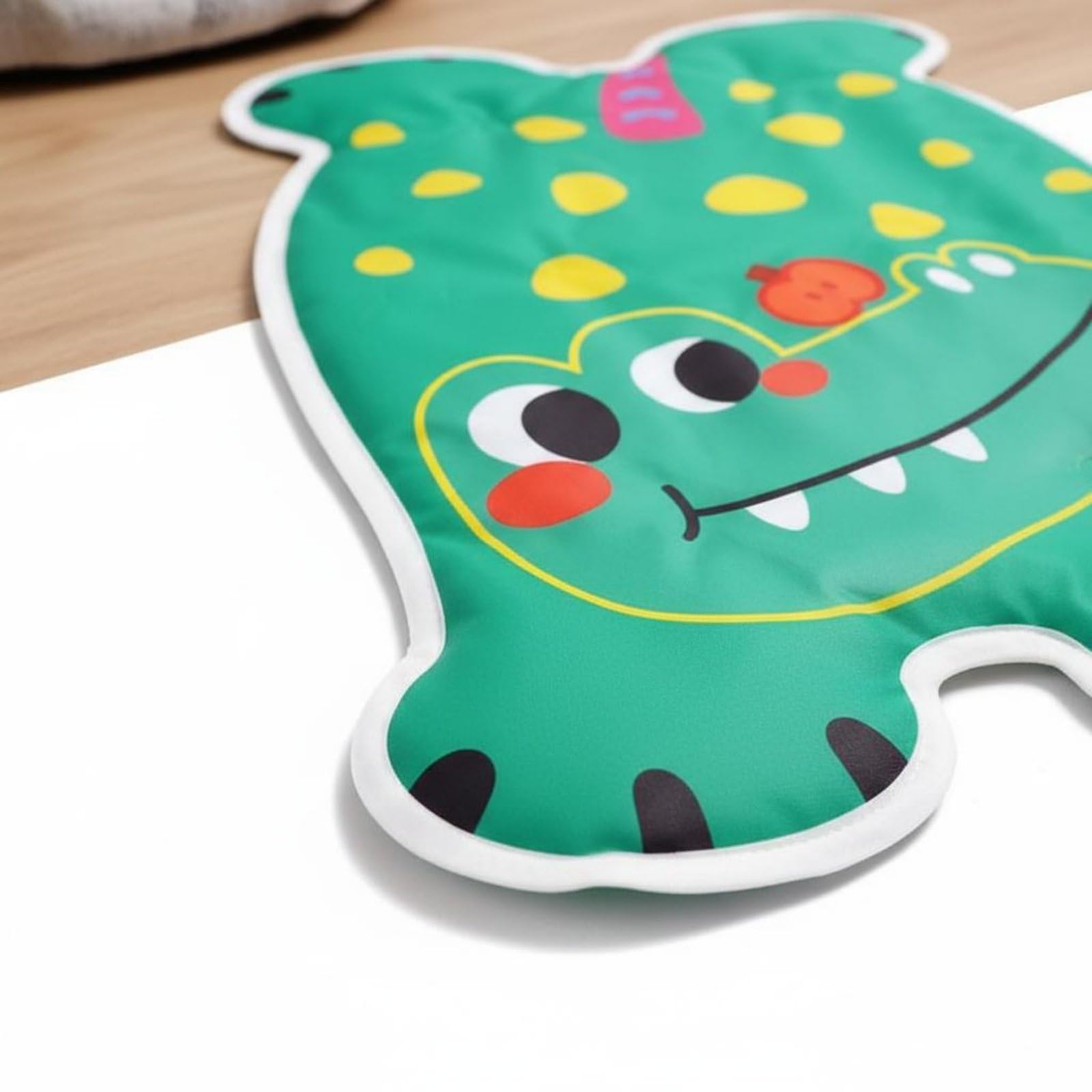Cuscino in Gel Fresco e Delicato Sulla Pelle Tappetino a Cartoni Animati Resistente Ai Rosicchiare per Cani, Gatti, Cuccia, Gabbia, L, Dinosauro Mango