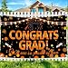 Large Graduation Banner Decorations Orange Black Congrats Grad We are So Proud of You Backdrop Class of 2026 Photo Background for College High School Grads Graduation Party Supplies Decor Indoor Outdoor