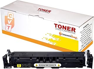 CVT - 220X - W2202X Toner Amarillo Compatible con HP Color Laserjet Pro 4202dn, 4202dw, MFP 4302dw, MFP4302fdn, MFP4302fdw, MFP 4303dw, MFP4303fdn, MFP4303fdw(No Usar en impresoras Que terminan en E)