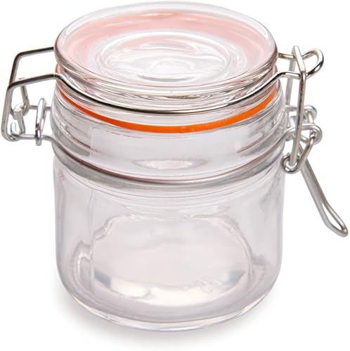Miniatura 2 de Restaurantware Tarro Mason con tapa de abrazadera ancha - Tarros Mason con tapa de gatillo - Almacena líquidos o productos secos, sirve postres,