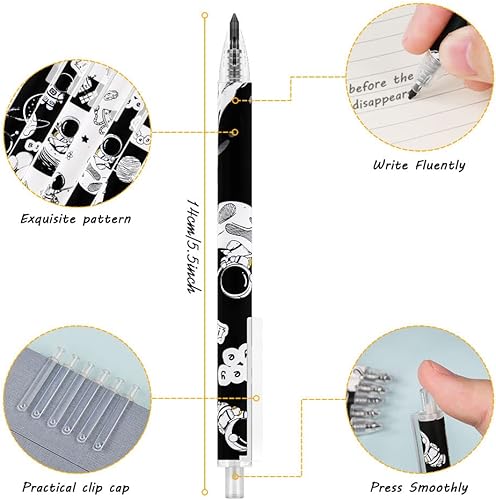 Miniatura 2 de Lápiz retráctil sin tinta, 6 lápices de infinito reutilizables, bonitos lápices eternos para escribir, dibujar, dibujar, suministros escolares de
