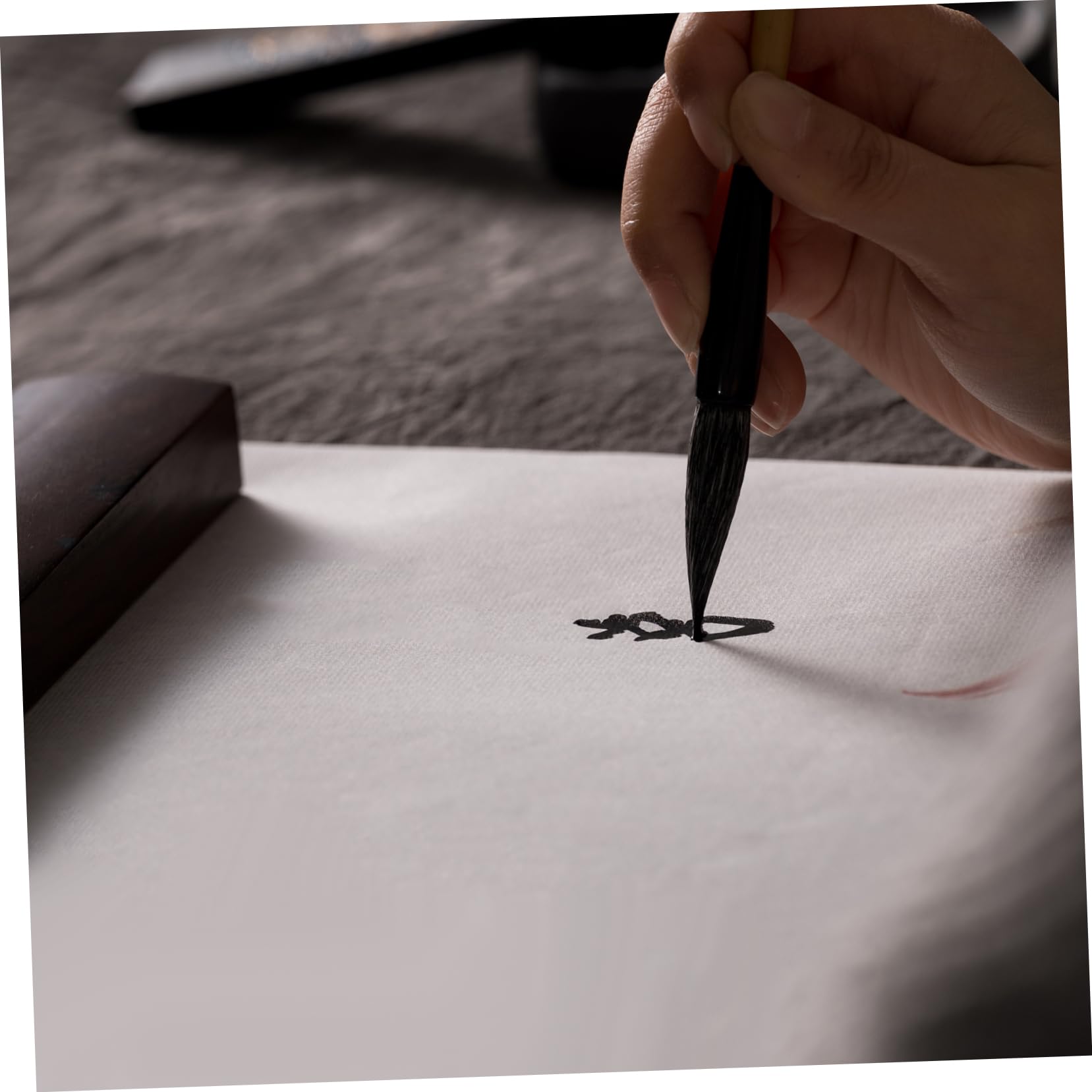 SEWOART Papel de Arroz Engrosado para Caligrafía China, 100m, Blanco, Apto para Tinta, Adecuado para Practicar Escritura y Pintura