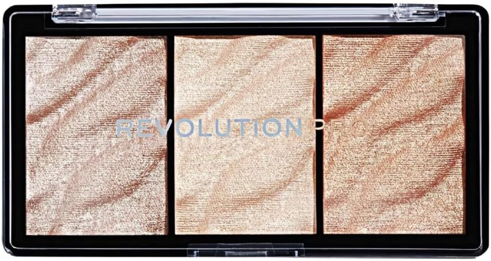 Revolution Pro, Supreme, Highlighter, Face Palette, Metals, 3 Shades, 11.1g