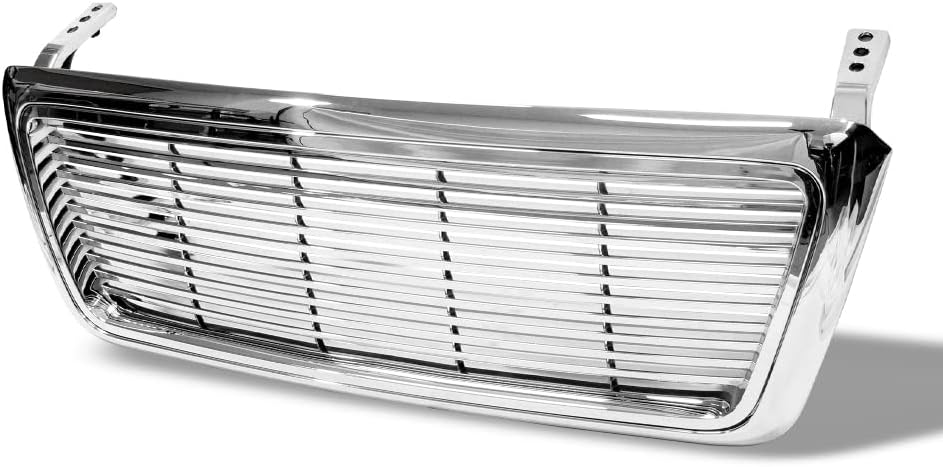 7422444440434 Compatible With 2004-2008 Ford F150 Chrome Horizontal Front Bumper Grill Grille