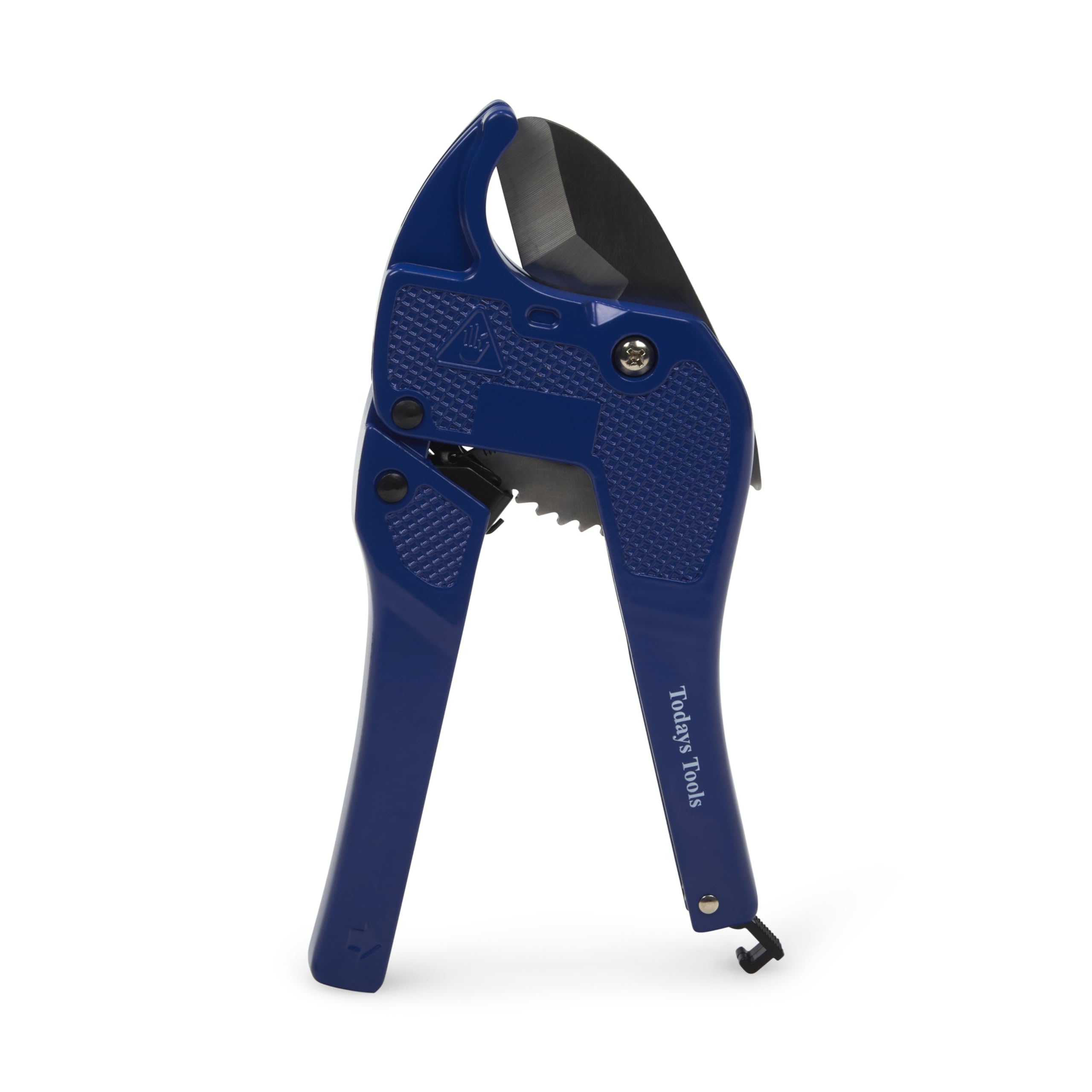 Lavatap Blue Plastic Pipe Cutter Auto Ratchet Shears Upto 42Mm Adjustable Pipe Cutters Suitable For Waste Pipe Mpde Barrier Pipe Plumbers Plumbing Pipe Cutters