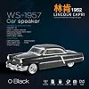 Coverzone Wireless Speaker Bluetooth 1957 Lincoln Capri Looking Bluetooth Classic Car Speaker and FM Radio Wireless Speaker WS-1957 (Black) with USB SD AUX Input for Office Home