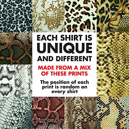 Chemise manches courtes pour homme au style patchwork animalier unique