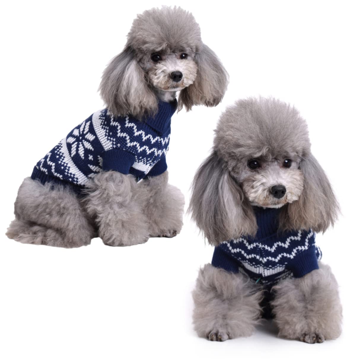 SUPVOX 3 Piezas suéter para Mascotas suéter navideño para Mascotas Sudaderas navideñas para Perros Christmas Sweater navideno suéter de Perro pequeño Ropa de Cachorro de Navidad
