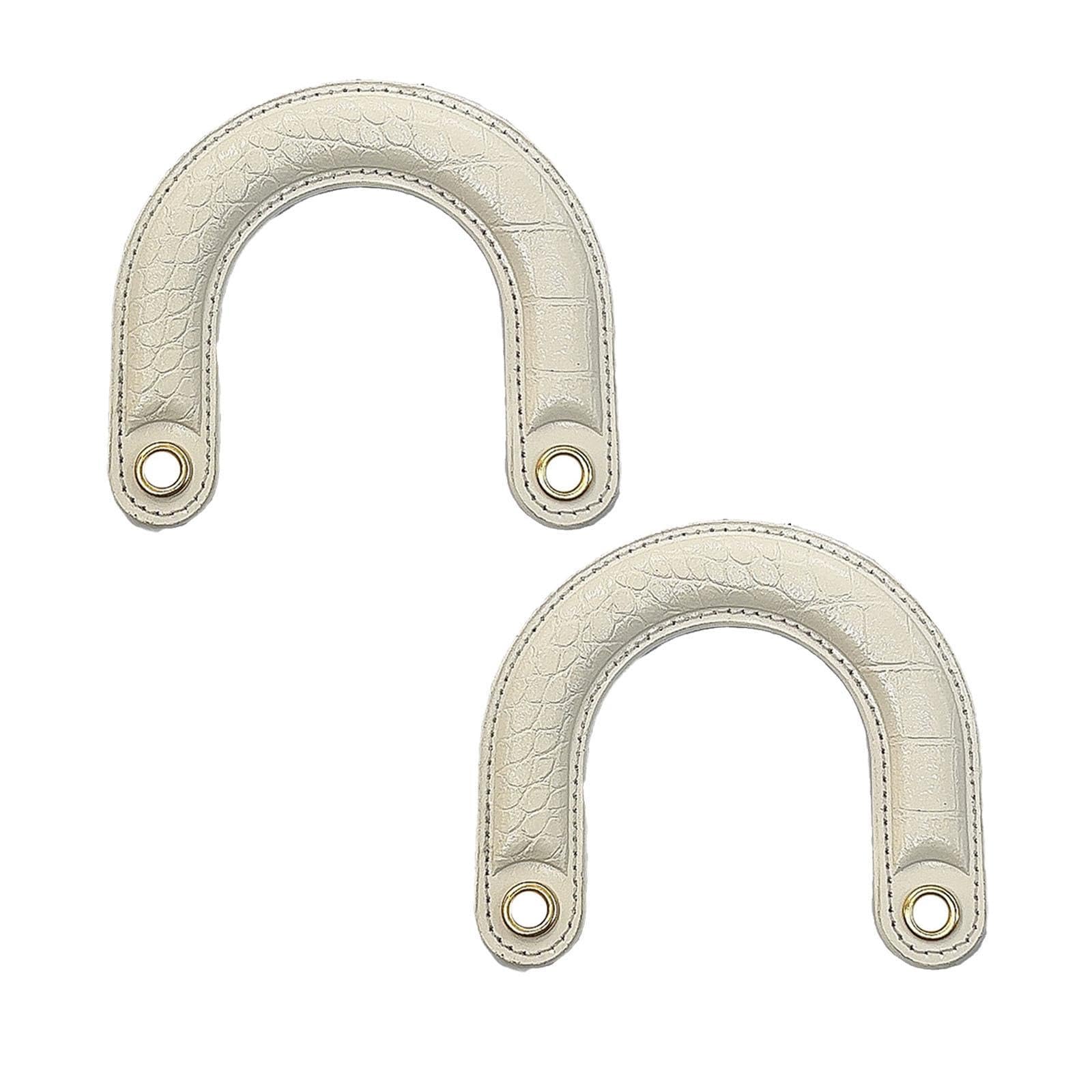CALANDIS™ 2 Pieces Bag Handles DIY U Shaped Handbag Handmade Bag Handle Bag PU Handles White | Handbag Accessories | Womens Handbags & Bags-image-45