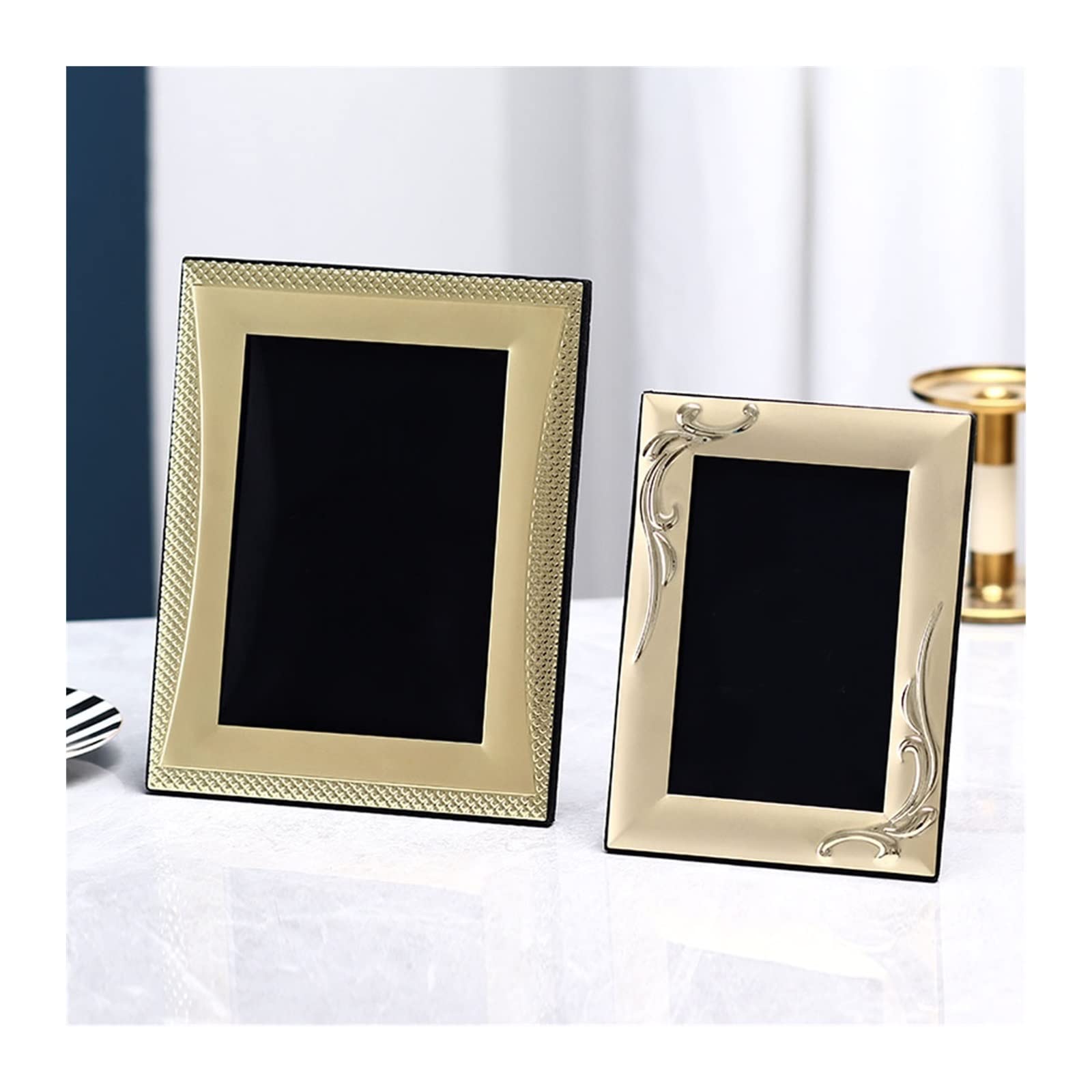 1 stücke Metall Bilderrahmen Bilderrahmen (Color : Golden 109, Size : 10 inch)