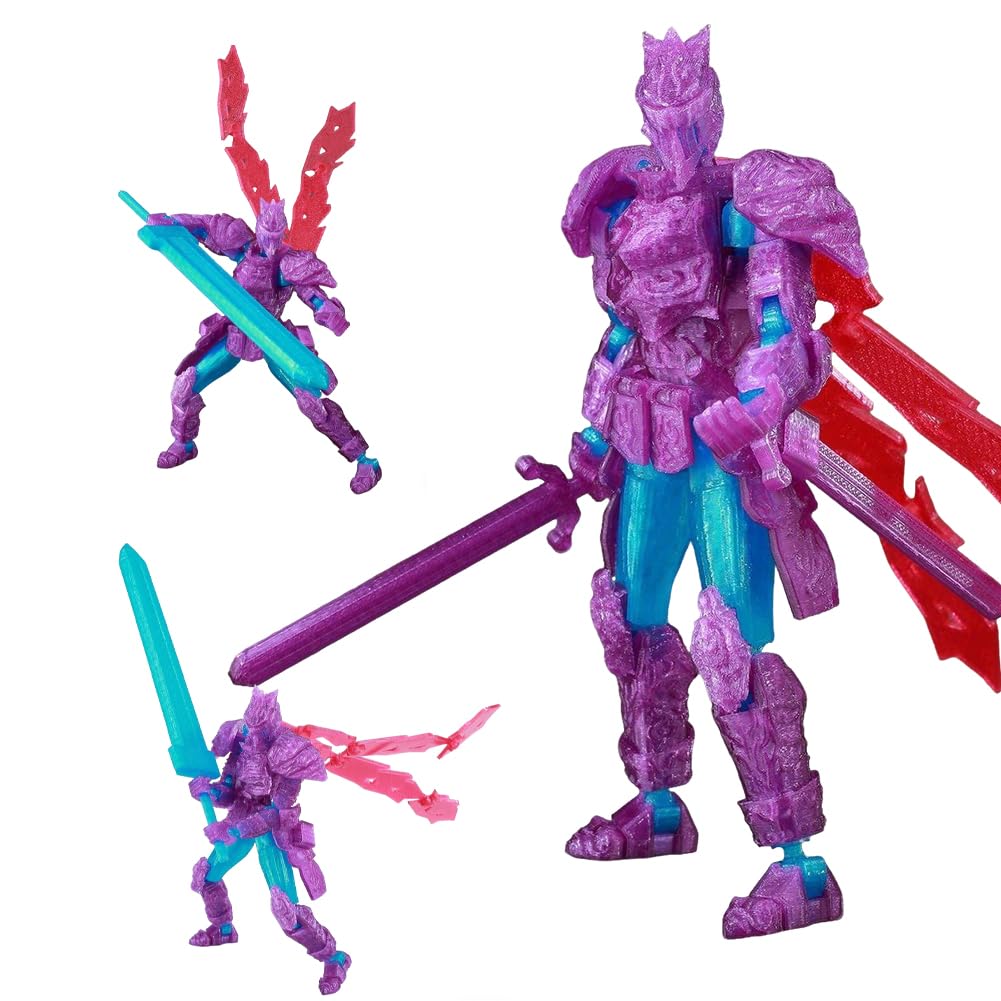 Zhongkaihua Kavallerie-Ritter-Figur, 3D-Druck, mittelalterlicher Stil, voll bewegliches Modell, 14 cm, Actionfiguren, Ornamente, Sammlung, Geschenke, dekorativ