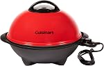 Cuisinart Indoor/Outdoor Electric Grill, 2-in-1 Portable BBQ with Non-Stick Cooking Surface, Adjustable Heat, Stand/Tabletop Options for Cookouts, Barbecues and Small Spaces (CEG-115C)
