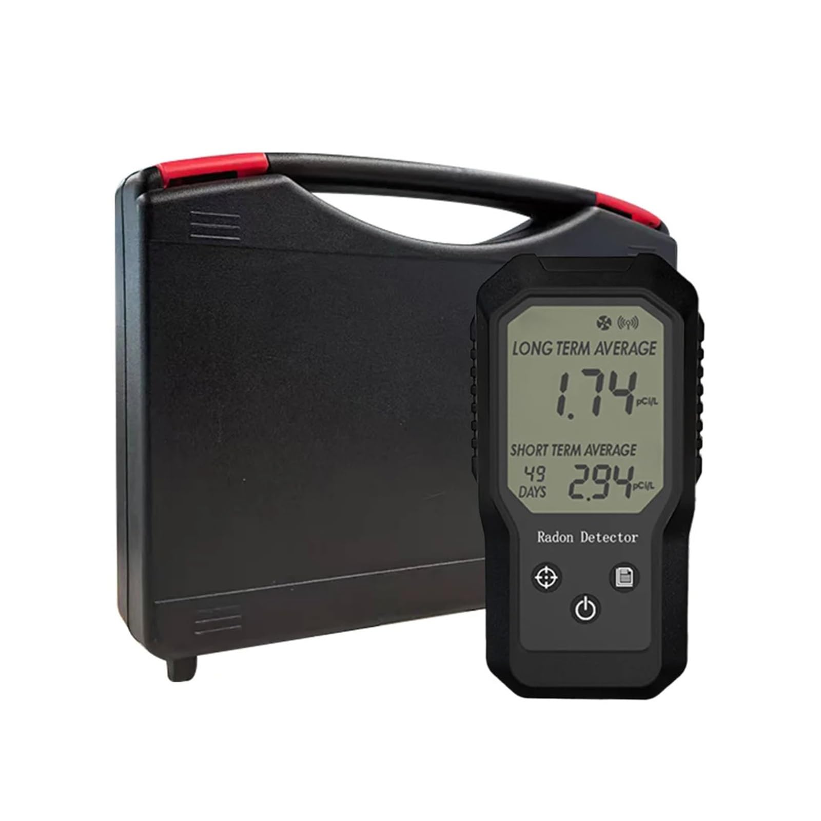 Rilevatore di gas radon portatile con misuratore di gas radon digitale intelligente for interni ad alta sensibilità con intervallo 0-270 pCi/L Monitoraggio veloce