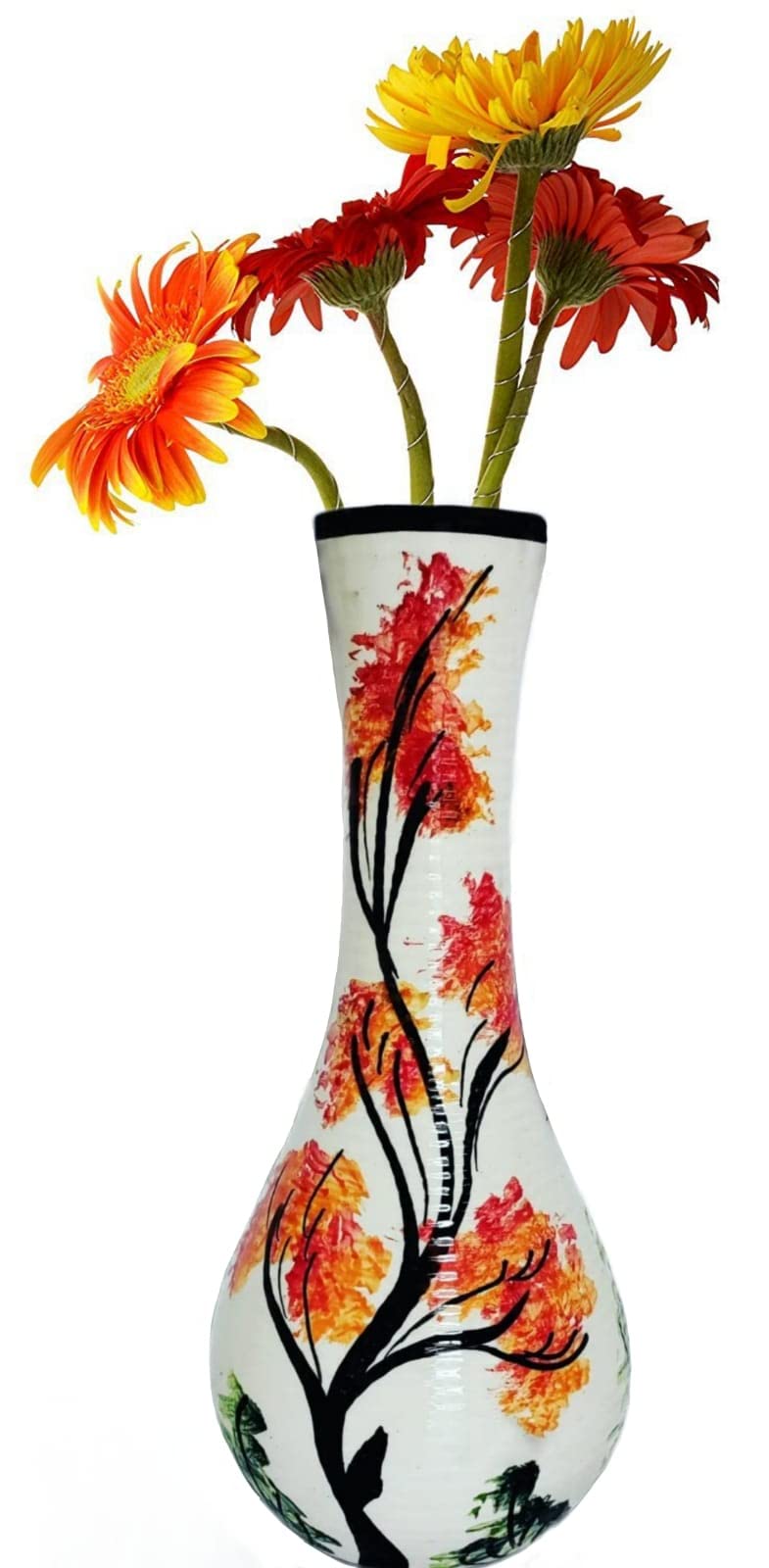 Buy Kraftlik Handicrafts Multicolor Cylindrical Ceramic Flower