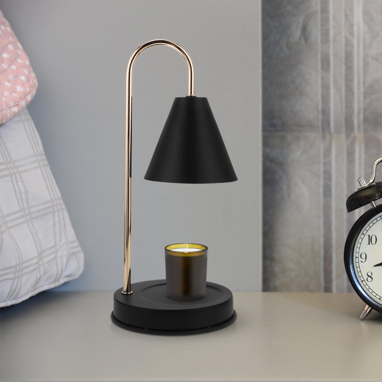 Ciieeo Lámpara De Repuesto Para Calentador De Velas Candle Lamp Para Derretir Cera Decoración Nórdica De Metal Y Plástico Lámpara De Mesa Para Dormitorio Y Salón