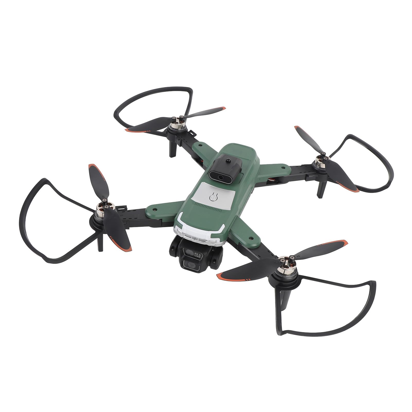 RC-Drohne mit Bürstenlosem Motor, HD-Doppelkamera-Quadrocopter Zur Hindernisvermeidung, ESC-Anti-Shake-Funktion, GPS-Rückführung, Optische Hover-LCD-Fernbedienung (3 Batterien)