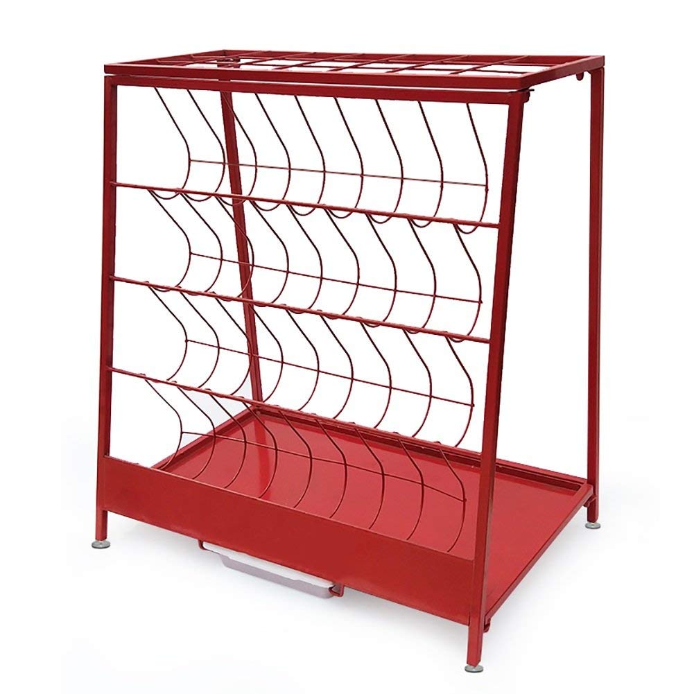 Poubelle de stockage et porte-parapluie compact pour éviter les sols mouillés