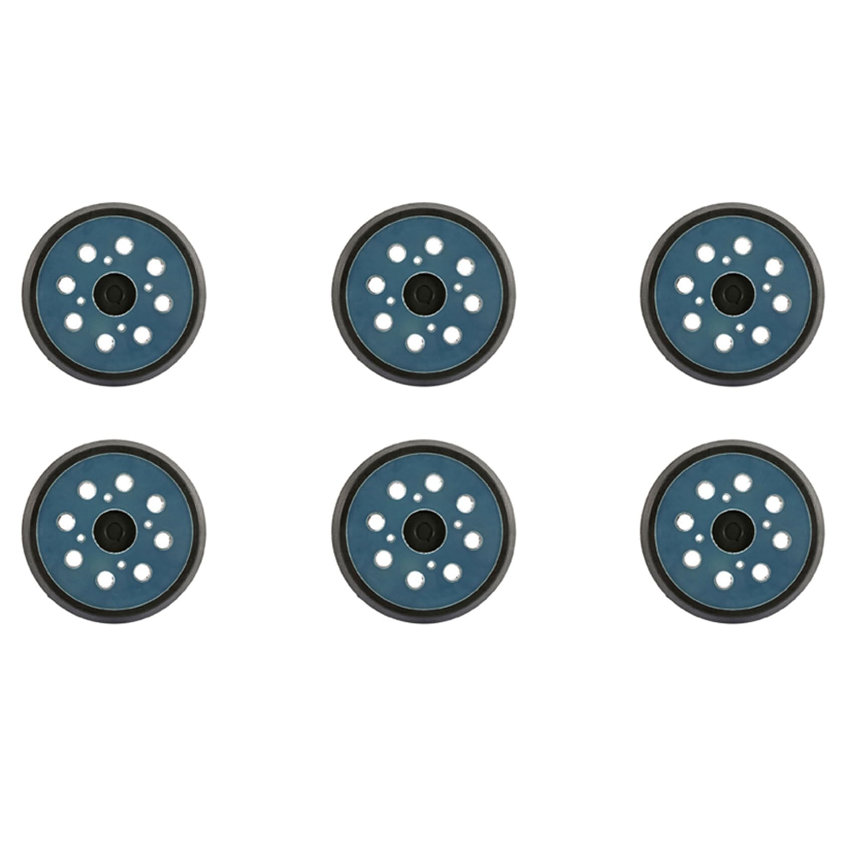 6pcs 8 Holes 125mm Hook Loop Sanding Backing Pad for Orbital Sander Disk Discs Backup Stick on Pad
