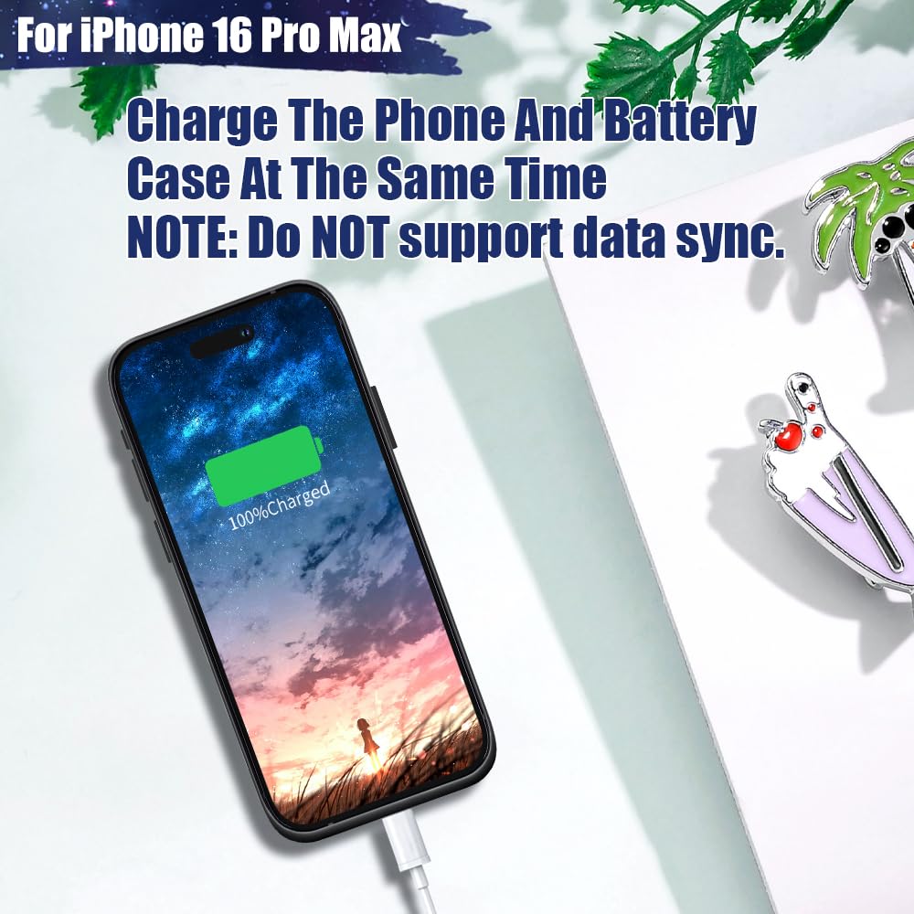 HUOBAO Battery Case For IPhone 16 Pro-(6.3 Inch), 7000mAh Ultra - View #2