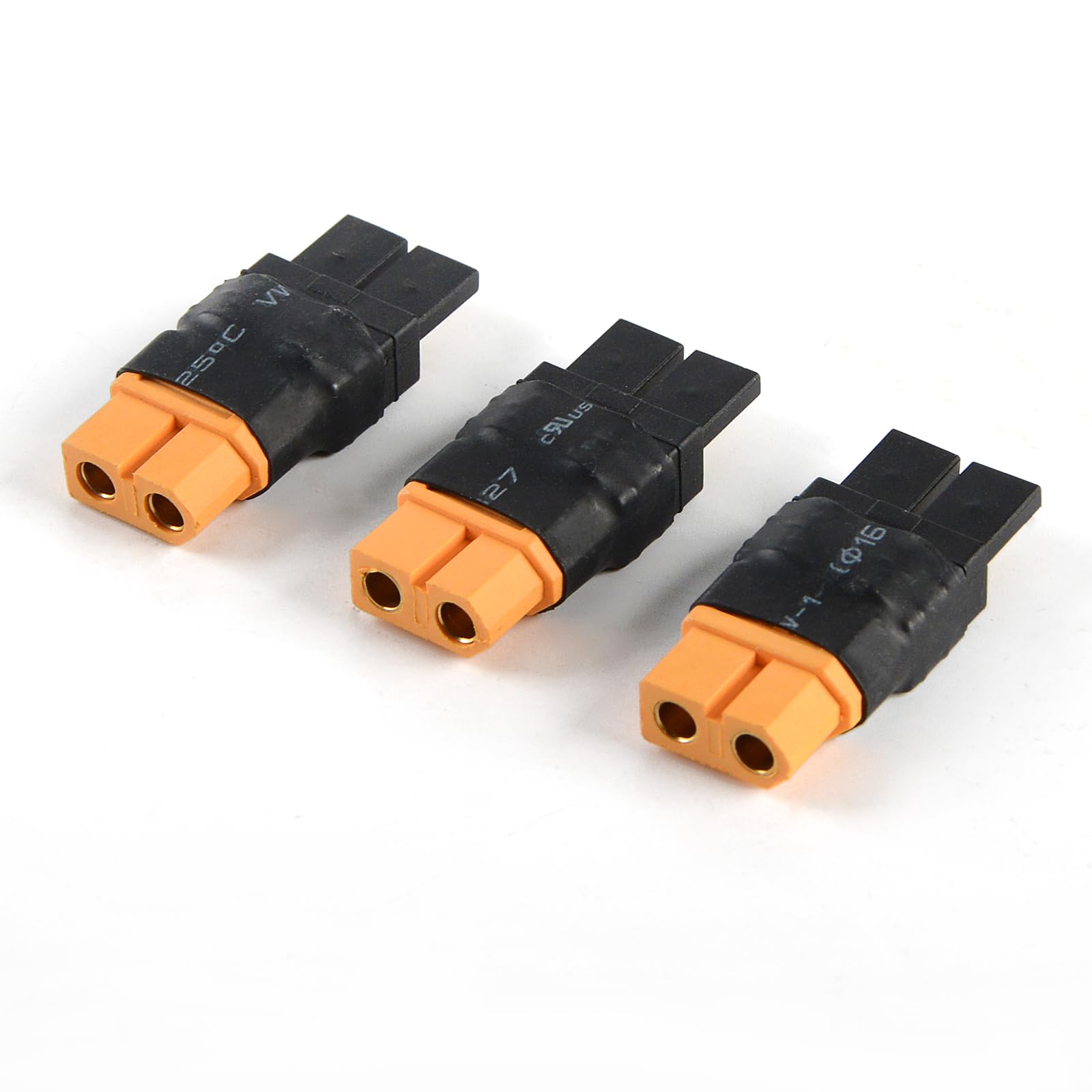 YXQ 3Pcs Compatible with TRX Male to XT60 Female Connector RC Wireless Charger Adapter LiPo