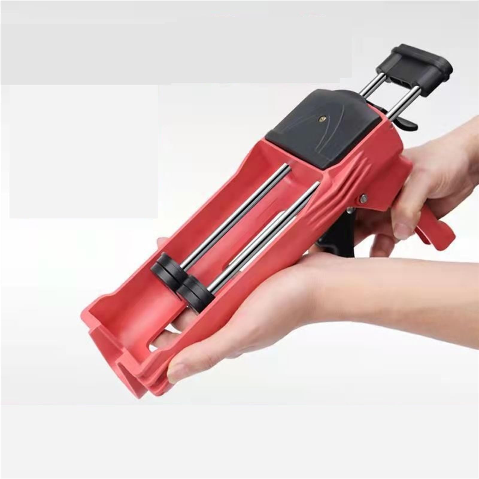 Pistola para calafatear Pistola de calafateo manual de dos componentes con cartucho de mezcla, aplicador de adhesivo for juntas de baldosas de plástico resistente de 400 ml