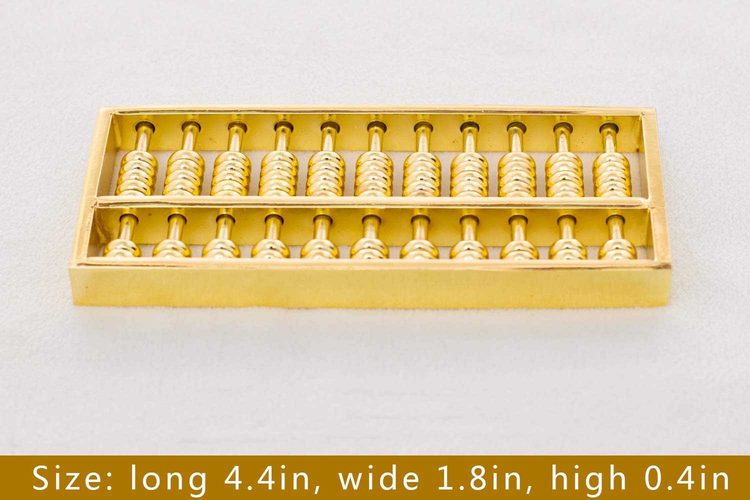 BRABUD Mini cobre Abacus decoración calculadora china calculadora matemática herramienta para niños adultos colección WQ018 2