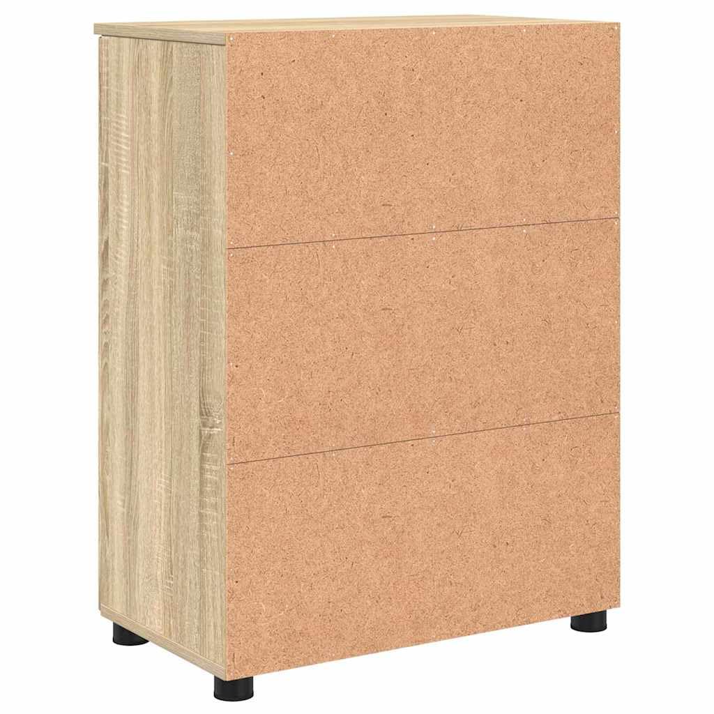 Mobile Da Bagno Con Ante Rovere Sonoma 60x35x80 Cm | Legno Multistrato E Metallo, 2 Porte, Design Moderno, Assemblaggio Richiesto