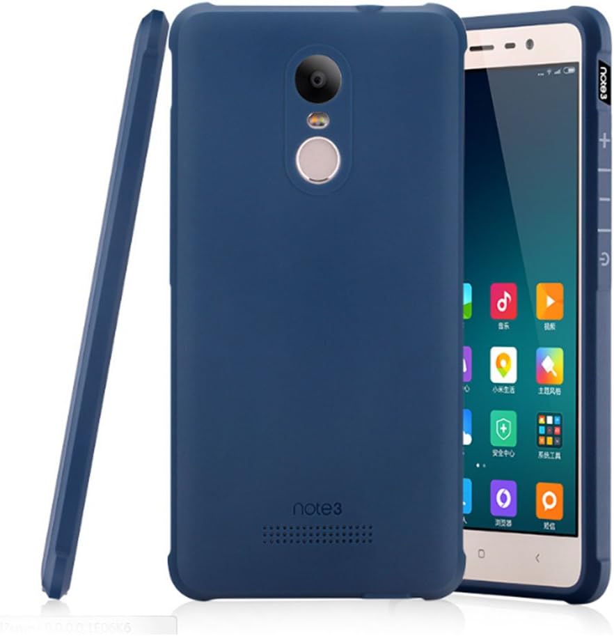 Redmi Note 3 Case mobile phone sets of silicone shell phone shell protective sleeve cover Soft Shell for Xiaomi Red Mi Note3 (Blue)
