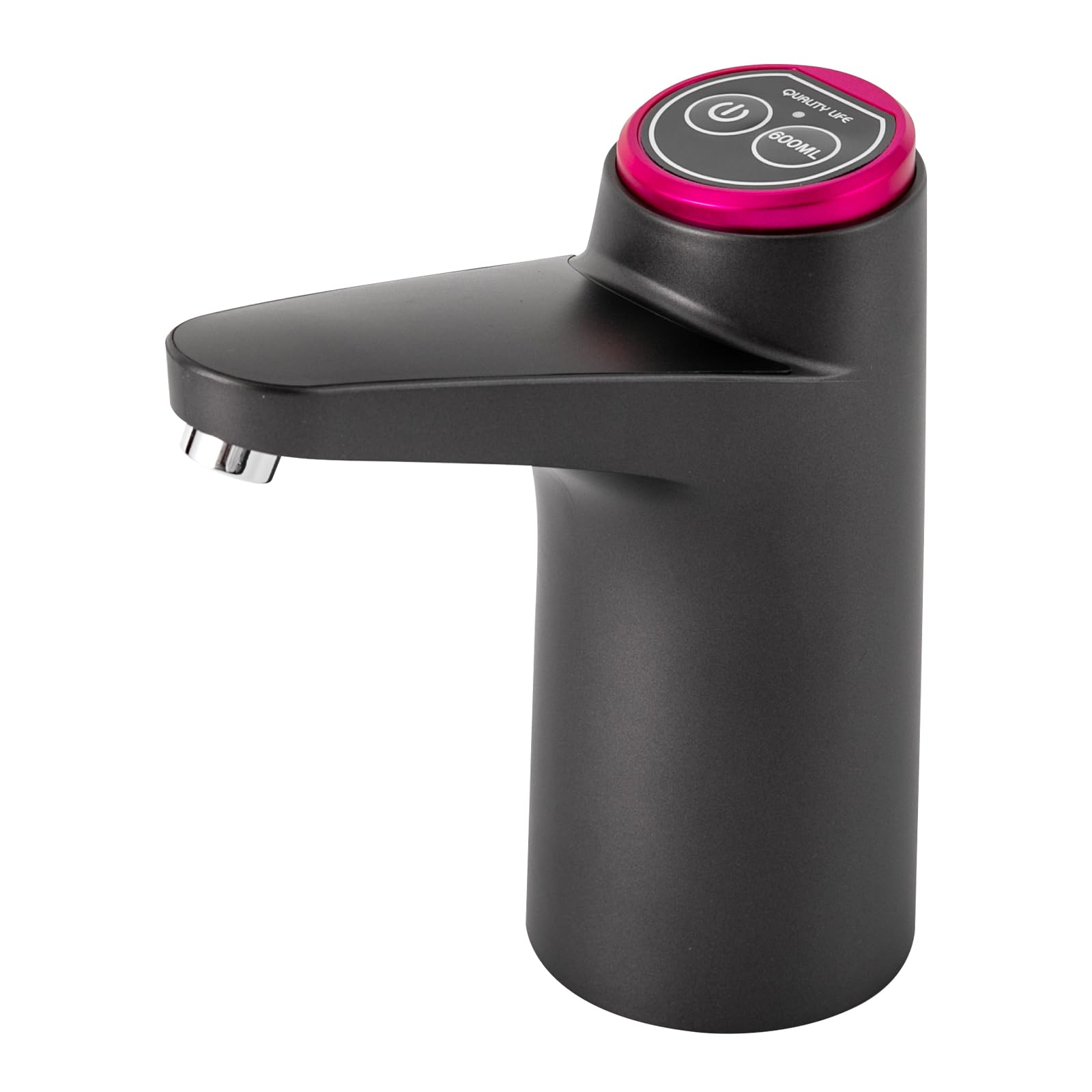 Pompe électrique distributeur d'eau pour bouteille d'eau | Distributeur d'eau pour la maison, le bureau, la cuisine, le camping, fonction de charge USB, compatible avec différents types de seaux (noir